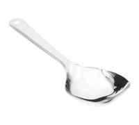 LOPUNER 304 Stainless Steel Large Ice Scoop Long Handle, Deep Square Head Serving Spoon for Buffet, Restaurant, Kitchen Utensils, Suitable for Korean Soup and Rice Serving