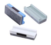 LOPUNER 3pcs Chalkboard Eraser with User Friendly Groove Design Felt Material for Cleaning Blackboard and Whiteboard School and Office Supply