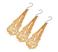 LOPUNER 3pcs Chicken Feeding Supplies Vegetable Hanging Feeder Poultry Catch Net Slow Feeder for Hens Chicken Foraging Tool
