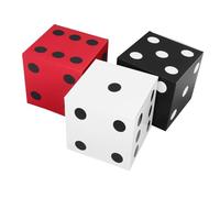 LOPUNER 3pcs Giant Dice Box Decorations Oversized Poker Theme Table Centerpiece for Graduation Prom Game Night Parties Easy to Assemble Dice Decor