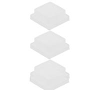 LOPUNER 3pcs Mm Silicone Sample Cell Lid for Glass and Quartz Cuvettes Thickened Edge, Leakproof and Tight Sealing Cap Plug for Spectrophotometer and Chemistry Experiments