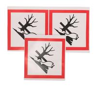 LOPUNER 3pcs Self Adhesive Hazard Labels for Reagent Bottles and Chemical Containers, Pvc Material with Hazard Identification for Laboratory and Workplace Safety