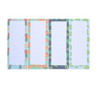 LOPUNER 4 Books Kawaii Notepads: Cute Fruit Notepad - Avocado Memo Pads - Daily Checklist Notebook for Home Office Grocery Shopping Meal Planning
