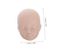 LOPUNER 4pcs DIY Makeup Practice Doll Heads Polished Smooth Surface Cosmetology Mannequin Face Replacement Parts for Lash Training and Makeup Artists