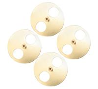 LOPUNER 4Pcs Gold Circular Music Box Winding Key Bases DIY Replacement Metal Disk 55X10Mm for Music Box Accessories and Wind-Up Mechanisms