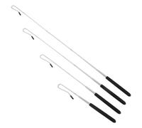 LOPUNER 4pcs Metal Puppet Control Rods Puppet Hand Manipulation Sticks for Ventriloquist Performances Long