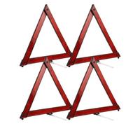LOPUNER 4Pcs Reflective Road Triangles Car Warning Signs Foldable Triangle Reflector Roadside Safety Emergency Kit for Vehicle Uk