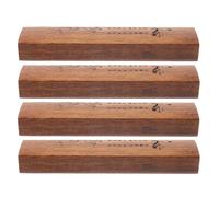 LOPUNER 4pcs Traditional Chinese Paperweight: Wood Carving Essential Tool for Brush Painting Lover - Chinese Calligraphy Practice Weights Keepsake, Style 1