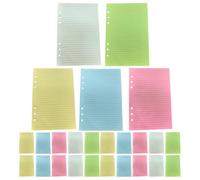 LOPUNER 5 Books A5 Refill Paper for Planner Inserts, 6-Hole Punched, Double Sided, 5 Color Loose-Leaf Refill Sheets for Binders, Journals, & Notebooks, 80gsm, 250 Sheets/500 Pages