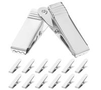 LOPUNER 50Pcs Metal Alligator Clips: Mini Spring Clamps - Test Wire Spring Clamp - Electrical Crocodile Clips for Wire Photo Curtain DIY Decoration