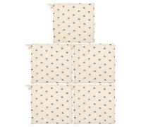 LOPUNER 5pcs Muslin Cotton Baby Washcloths with Loop | 9.8x9.8 Inches | Highly Absorbent Face Towels | Soft Newborn Burp Cloths for Boys Girls | Heart Pattern