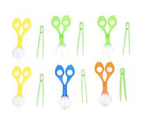 LOPUNER 6 Sets Outdoor Insect Catching Tool Kit with Scissor Clips and Tweezers for Nature Exploration and Fine Motor Skill Development