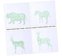 LOPUNER 60pcs Luminous Animal Wall Decals Glow in Dark Fluorescent Stickers for Boys Bedroom Nursery Decor with Creature Shapes Soothing Night Light Effect Safe Plastic Material