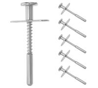 LOPUNER 6PCS Crib Spring Latch: 3.35'' Baby Crib Replacement Parts, Baby Bed Door Lock Hardware for Infant Bed Storage Cabinet Door, Lifting Mechanism