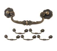 LOPUNER 6pcs Ornate Cabinet Handle Vintage Artistic Design Zinc Alloy Decorative Cabinet Pull Handles with Convenient Installation for Kitchen and Bathrooms Cupboard