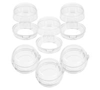 LOPUNER 6pcs Transparent Gas Stove Knob Covers Protection for Kitchen Safety Easy to Clean Durable Design for Natural Gas Stove Switches