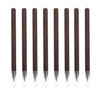 LOPUNER 8pcs HB Wooden Pencil: Infinite Writing Instrument - Eternal Design Pen - Smooth Non Smudge Drawing Tool for Back to School and Office Supplies Dark Brown