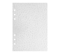 LOPUNER A5 Binder Cover: Refillable Notebook Binder Shell - 6 Ring Acrylic Loose Leaf Notepad Cover - Transparent Hard Shell for Journal Organization