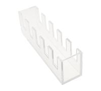 LOPUNER Acrylic Petri Dish Rack with 5 Slots, Culture Dish Holder Featuring Vertical Well-type Structure and Non-slip Base for Routine Laboratory Research Applications and Microbiology Lab