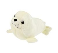 LOPUNER Adorable Seal Modeling Plush Soft Cartoon Seal Doll White for Cozy Sleep Companion and Cute Home Decor