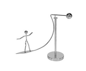 LOPUNER Art Balancing Tumbler with Rotating Skating Design Stable Flat Base Desk Gadget for Office Home Decoration Educational Pendulum Motion Physics Model