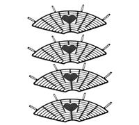 LOPUNER Bike Rear-wheel Protective Mesh 2pcs for Bicycle and Electric Bike, Black Plastic Frame, Backseat Safety Guard for
