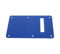 LOPUNER Blue Aluminum Alloy Electric Guitar Back Plate with Brushed Surface and Precision Screw Mount Holes, Lightweight Design to Tonal Resonance, Suitable for Electric Guitar Maintenance