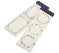 LOPUNER Byzantine Flower Special Paper Notepad 2Pcs Set with 1 Byzantine 7 Chinese Style Mini Writing Pads for Schedule Handbook, Multi-Purpose Appointment Notepad for Office and School