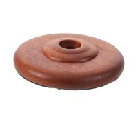 LOPUNER Cello Endpin Stopper Non-slip Mat, round Wood and Rubber, Brown, for Cello, Concerts and Performance, Students and Musicians