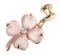 LOPUNER Chic Decorative Watch Band Charms Unique Four Leaf Clover Studs for Silicone Straps Adorable Ornaments Easy to Use for Personalizing Your Watch