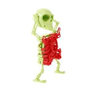LOPUNER Clockwork Dancing Skeleton Halloween Swinging Skull Figurine Printed Interesting Plaything for Party Decor and Fun