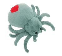 LOPUNER Cute Red Tailed Spider Plush Soft Adorable Stuffed Animal for Home Decoration Halloween Party Realistic Plush Doll for Versatile Use as Comforting Companion