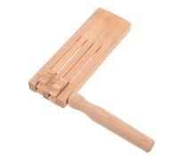 LOPUNER Double Row Wooden Ratchet Noise Maker Traditional Mexican Musical Instrument for Parties Sports Events Halloween Safe Natural Wood Enhancing Rhythm and Coordination