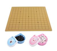 LOPUNER Dual-sided Go Game Set with Bear Cartoon Theme Portable Travel Chess Board for Educational Strategy and Skill Development Lightweight Beginner-friendly Go Game Accessories