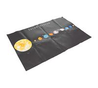 LOPUNER Early Childhood Solar System Educational Poster for Classroom and Home Outer Space Wall Art with Planets and Sun Vibrant Learning Chart for Reusable and Safe Canvas