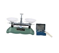 LOPUNER Educational Laboratory Balance Scale with Scale and Firm Placement, Abs and Iron Material Physics Experiment Double Pan Balance for Students
