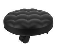 LOPUNER Ergonomic Office Footstool with Wheels, Leather and Sponge Material, Non-Slip Practical Step Stool for Bedroom and Living Room Use, 13cm Height, No Damage to Floor
