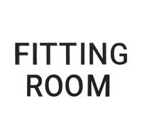LOPUNER Fitting Room Sign Door Sign Decor Stylish Black Wall Sticker Use Versatile Application for Clothing Store and Department Stores 01-3 * 29.5cm
