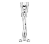 LOPUNER Golf Club Tie Clip with Strong Grip and Polished Finish Made of Sturdy Titanium Steel Minimalist Design Keeps Tie in Place and for Business, Office, and Elegant Gift