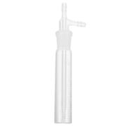 LOPUNER Graduated Impinger 25ml Laboratory Gas Sampling Tube with Standard Nozzle, Spill-resistant High Borosilicate Glassware Featuring Chemical Stability and Frosted Glass Surface