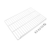 LOPUNER Heavy Duty Iron Freezer Shelf Divider 43.5x30cm Single Guardrail Freezer Organizing Separator for Efficient Fridge Storage and Kitchen