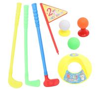 LOPUNER Kids Golf Toy Set for Toddlers Parent-Child Interactive Sports Props Preschool Golf Playthings for Indoor and Outdoor Fun Random Color