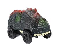 LOPUNER Lifelike Dinosaur Track Car with Light Electric Dinosaur Automobile Without Battery Abs Material Interactive Racing for Indoor Play and Fun
