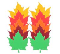 LOPUNER Maple Leaf Cutouts Recyclable and Intricate Designs with Sl ppearance 50pcs Paper Classroom Accessory Fall Paper Leaves for Family Gatherings and Creative Projects