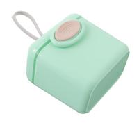 LOPUNER Milk Powder Box Milk Powder Dispensing Bottle Formula Container for Travel Formula Dispenser on The Go Formula Storage Travel Formula Airtight Canister Light Green Silicone Pp