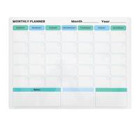 LOPUNER Monthly Calendar Self-Adhesive Refrigerator Meals Planner Dry Erase Board - Fridge Whiteboard for Schedules, Chores, Meals, Grocery List