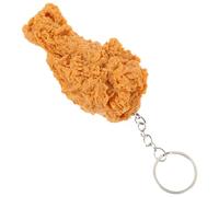 LOPUNER Novelty Simulation Fried Chicken Leg Keychain Pendant, Decorative Car Hanging Key Ring for Bag, Women’S Funny Food Accessory