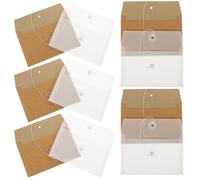 LOPUNER Paper Party Cards Envelopes for Invitations, Lightweight Tracing Paper Material with Assorted Colours, Simple and Portable Design for Wedding and Greeting Cards