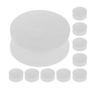 LOPUNER Plastic Gear Pulley Wheels 20Pcs DIY Pulley Wheels for Electric Motor Transmission Belt White 9.3Mm Diameter Lab Experiments