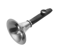 LOPUNER Portable Black Kazoo for Beginners, Trumpet Shape Made of Metal and Abs, Reduces Playing Fatigue, Easy to Learn Musical Instrument for Travel and Breaks